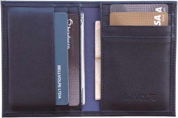 Slim Wallet Genuine Leather (Black)