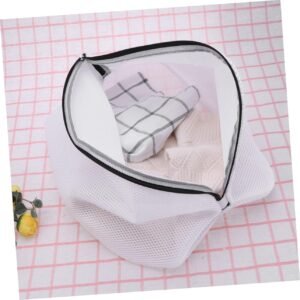VALICLUD 2pcs Large Mesh Shoes Wash Bags with Zippered Closure Laundry Protector for Machine Washing Delicates and Underwear Breathable Ventilation Design Portable Laundry Organizer
