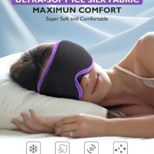 Sleep Mask for Sleeping,Eye Mask for Sleeping Sleep Mask Blackout Travel Meditation Men Women
