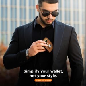 SERMAN BRANDS Money Clip Wallet – Mens Wallets slim Front Pocket RFID Blocking Card Holder Minimalist Mini Bifold