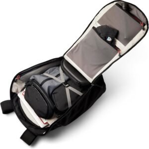 Bellroy Venture Travel Pack (26 liter carry on travel backpack, with laptop sleeve, RFID protection and bonus 15 liter tote bag) – JetBlack