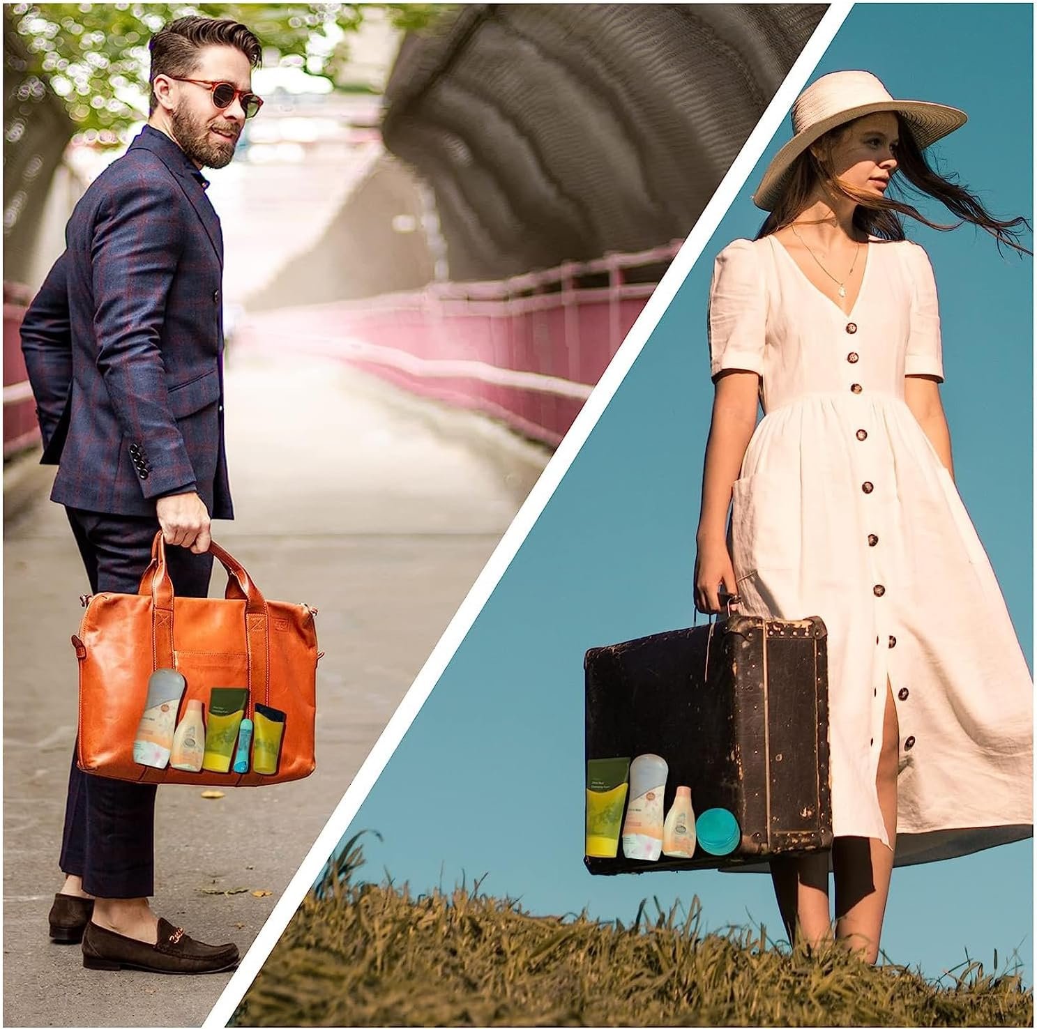 Silicone Bottle Covers Travel Essentials for Women Men, Beach Vacation Essentials, Travel Size Toiletries Accessories, Cruise Ship Essentials 2025, Must Haves, Leak Proofing - Image 5