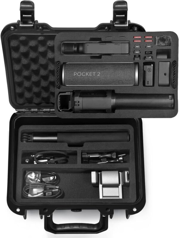 Lekufee Waterproof Hard Case Compatible with DJI Osmo Pocket 2/DJI Pocket 2 Camera and Accessories(Case Only)
