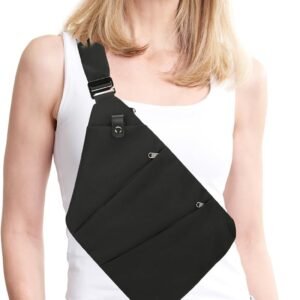 Anti Theft Crossbody Travel Bags for Women Men Cross Body Slim Sling Handbags with S Hook Antitheft