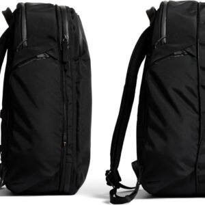 Bellroy Transit Travel Pack Pro (30–38 liter carry-on travel backpack, with laptop sleeve, RFID protection and zip bottle pocket) – Black