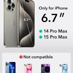 ESR Waterproof Phone Pouch for iPhone 15 Pro Max /14 Pro Max, Underwater Touch Sensitivity, IPX8 Floating Waterproof Cellphone Case with Lanyard, Dry Bag for Snorkeling, Black