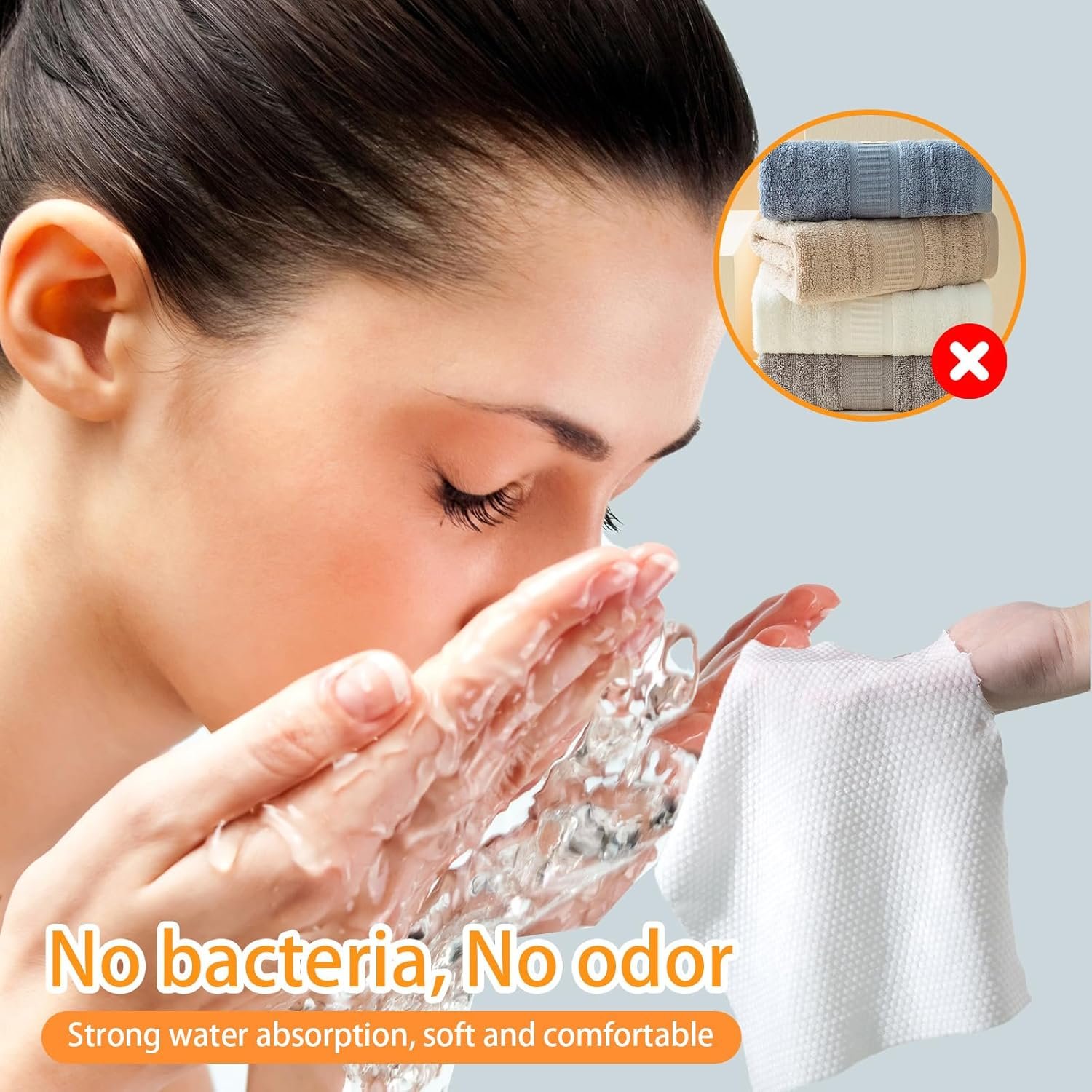 42Pcs Premium Compressed Towels, Disposable Washcloths for Travel, Thicker Super Absorbent Compressed Washcloths for Camping or Travel… - Image 5