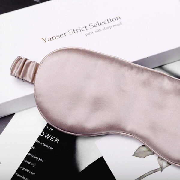 Silk Sleep Mask Light Blocking Luxury 100% Mulberry 19mm Silk Eye Mask Eye Cover Blindfold Ultra Soft Light & Comfy Anti Aging Skin Care with Travel Bag Gift Package - Image 6