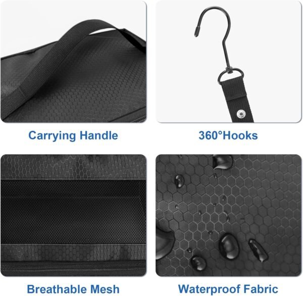 Suitcase Organizer, Travel Luggage Organizer Portable Hanging Travel Shelves Collapsible Hanging Packing Cubes for Carry on Suitcase - Image 3