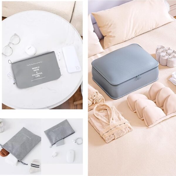 Travel Accessory Organizer, 8 Set Packing Cubes for Suitcases, Convenient Travel Packing Organizer - Image 6