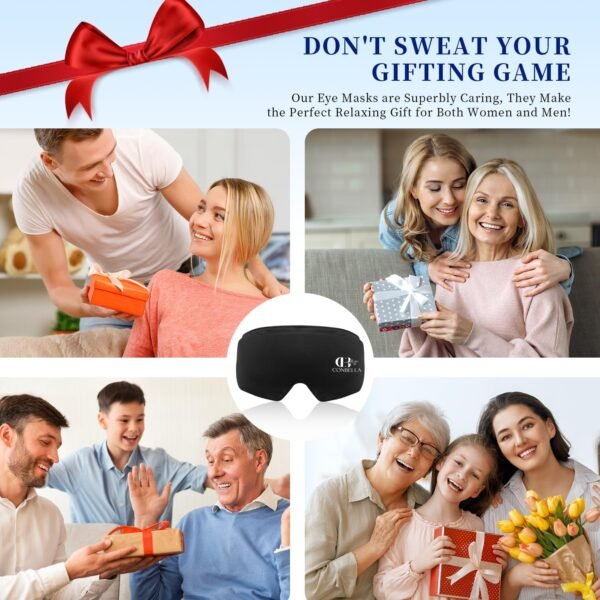 Cooling Eye Mask for Puffy Eyes, Gel Eye Mask, Cold Compress for Puffiness, Migraines, Headache, Dark Circles, Reusable, Flexible, Cooling Sleep Mask Long-Lasting Comfort for Men Women - Image 9
