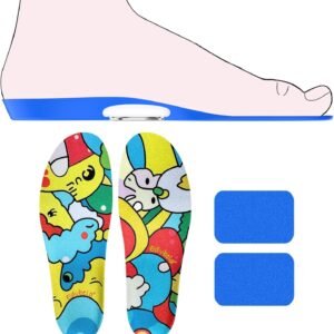 Insoles for Airtag Hidden Holder, Tracker Devise Case for Kids, Comfortable Inserts for Children’s Shoes, Cute Cartoon (155-170mm)