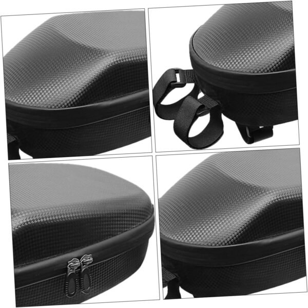 Toyvian Portable Bike Handlebar Bag Large Capacity Front Pouch with Key Buckle for Folding Road Mountain Bikes Professional Cycling Accessories Black - Image 7