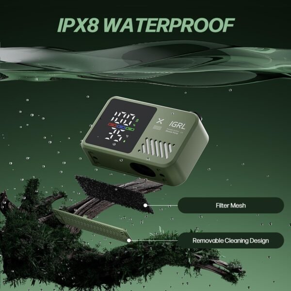 Portable Shower for Camping, Powerful 10L/Min Water Flow, Rechargeable Shower Pump with Bath Sponge, 4 Spray Modes, IPX8 Waterproof, 7800mAh Battery, Ideal for Hiking, Travel, Car Wash, Pet - Image 8