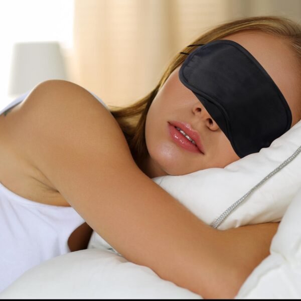 Mudder 12 Pack Sleep Mask Blindfold Eye Masks with Nose Pad and Elastic Straps for Women Men Black - Image 6