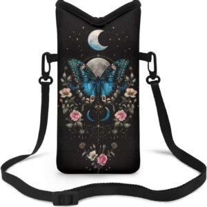 Crossbody Phone Bag Waterproof Mini Cellphone Purse Bag with Adjustable Strap Fits Most Smartphones, 8” x 4”