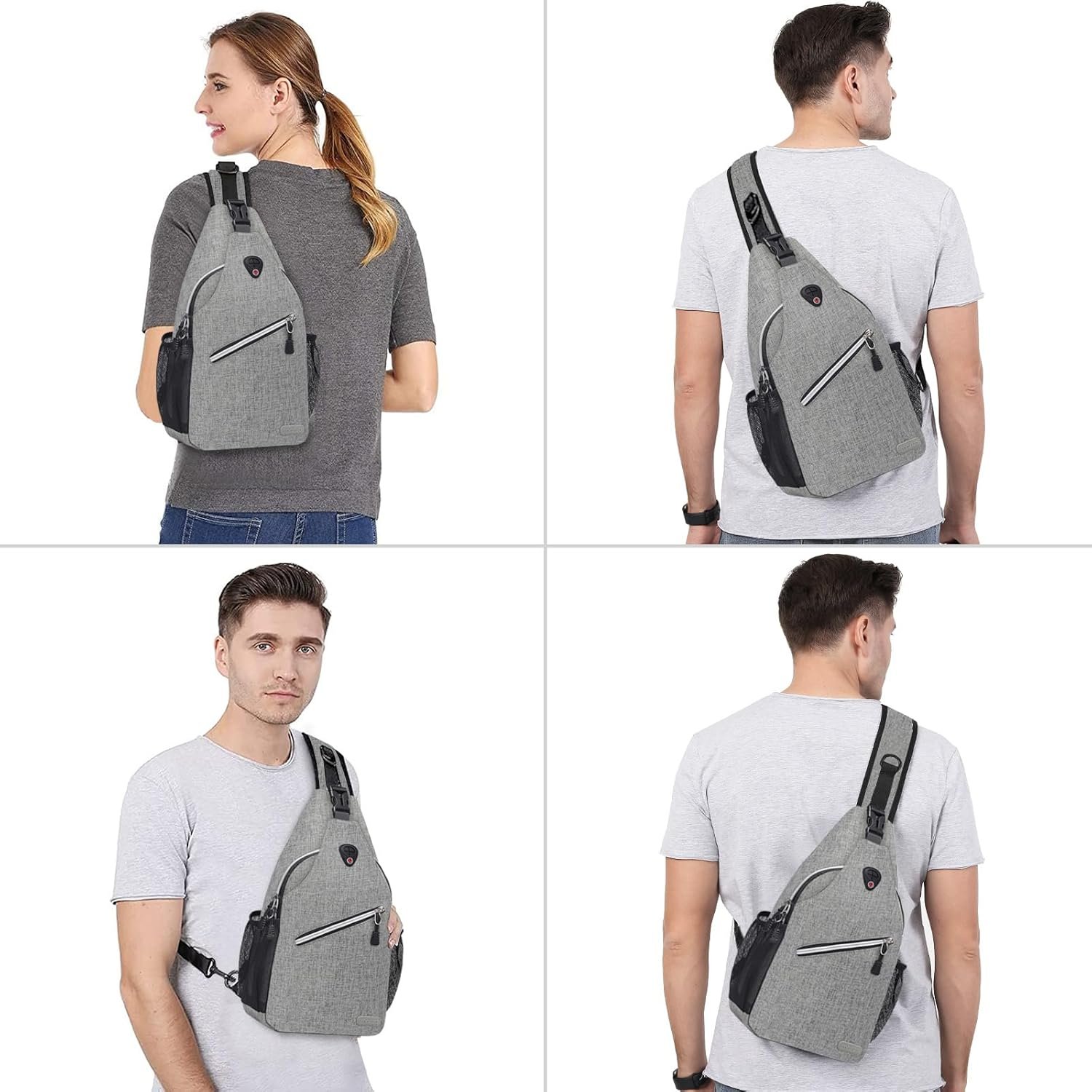 MOSISO Sling Backpack, Multipurpose Crossbody Shoulder Bag Travel Hiking Daypack - Image 7