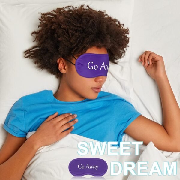 40 Pcs Funny Silk Sleep Eye Mask Soft Night Sleep Mask Bulk Eye Mask for Sleeping Blackout Blindfolds with Adjustable Strap for Women Men Kids Travel Nap Meditation Party Gifts Favors(Colorful) - Image 5