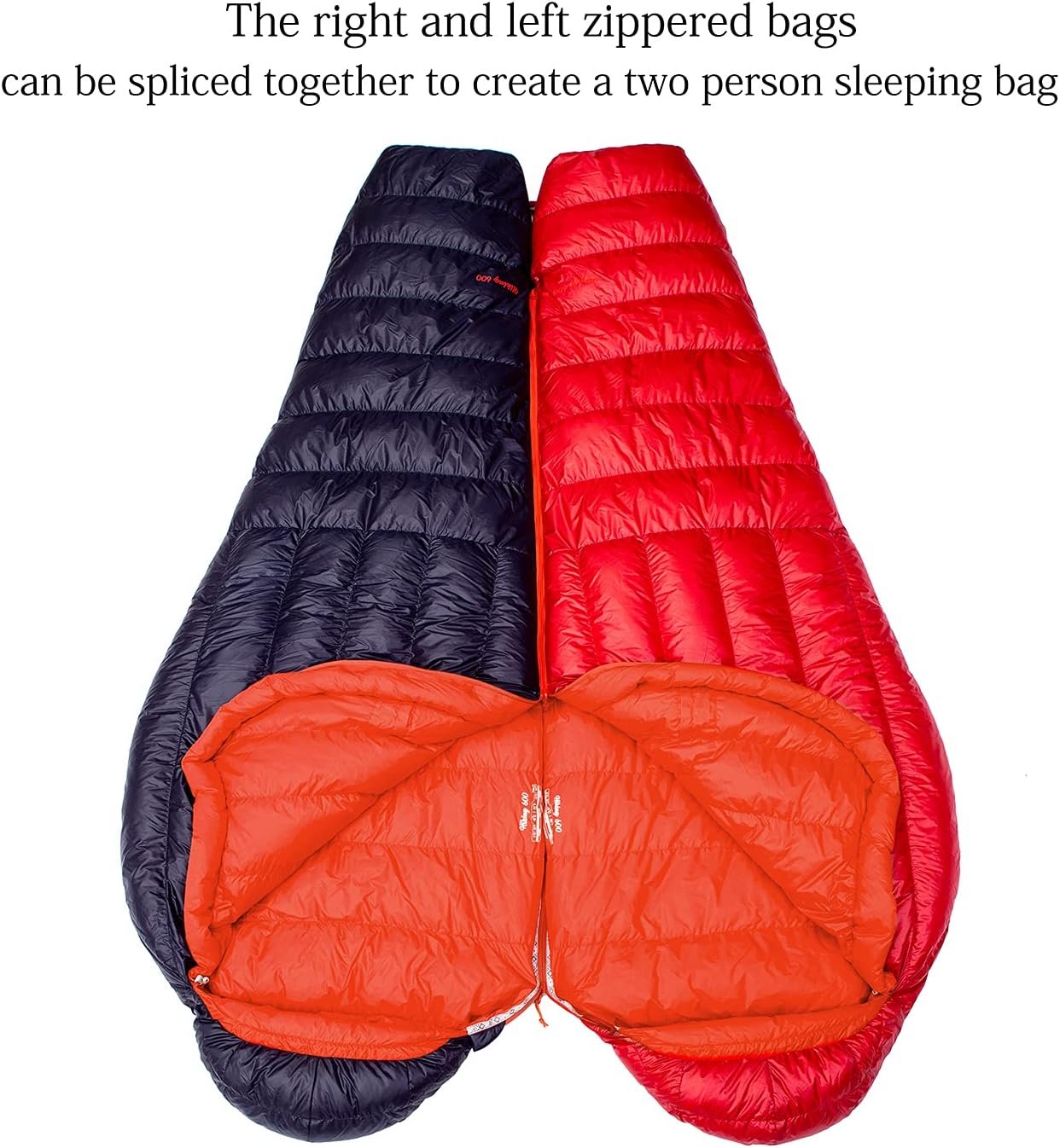Mountaintop Ultralight Mummy Down Sleeping Bag 650 Fill Power Duck Down Suits for 32 Degree F for Camping Hiking Backpacking - Image 8