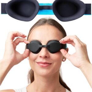 MyHalos® Moisture Chamber Glasses for Dry Eyes – Sleep Mask for Dry Eyes – Reusable & Soft – Hydrating Sleeping Mask & Moisture Goggles for Men and Women – Patent Pending