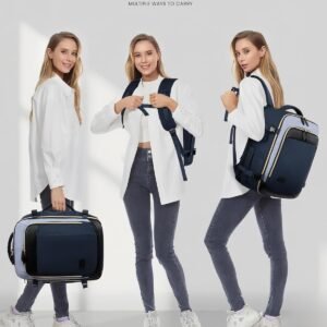 LOVEVOOK 40L Travel Backpack Carry On Airline Approved, Large Backpack with 3 Packing Cubes, TSA Travel Essentials Carry On Bag, Waterproof Weekender Overnight Luggage Daypack, Fits 17.3 Inch Laptop