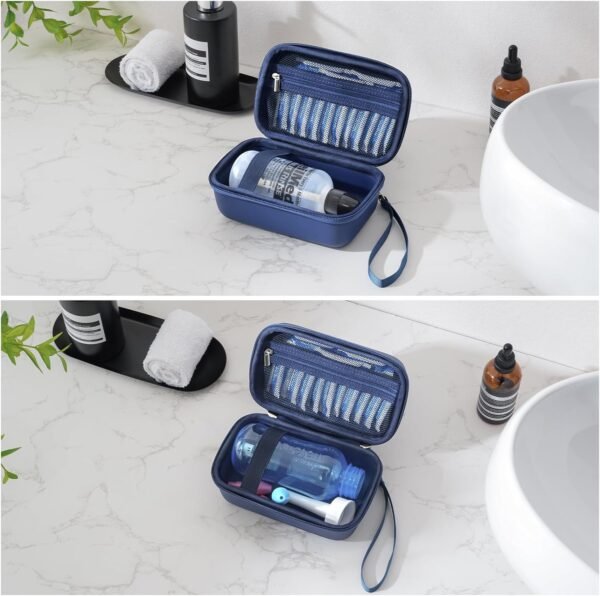 ProCase Travel Case for NeilMed Sinus Rinse Packets, Carrying Bag for Maoever Neti Pot Nasal Rinse, Portable Case for Sinus Rinse Bottle and Nasal Wash Salt Packets or Nose Cleaner Kit -Navy - Image 5