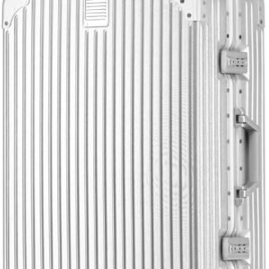 HotWay 24 Inch Checked in Luggage with Aluminum Frame,PC Hard Shell Suitcase with Spinner Wheels and TSA Lock, Large Suitcase for Travel