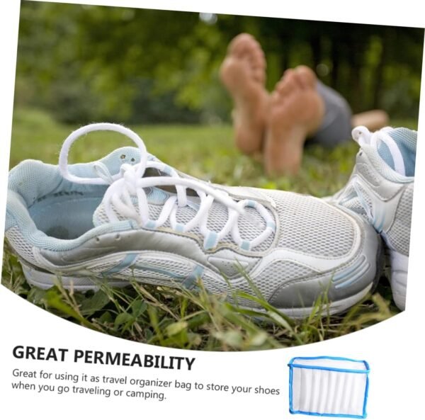 Unomor Thickened Mesh Shoe Washing Bag for Laundry Machine Protective Shoe Laundry Wash Bag with Fine Breathable Mesh Portable Organizer Pouch Preventing Deformation and Damage Suitable - Image 6