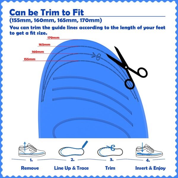 Insoles for Airtag Hidden Holder, Tracker Devise Case for Kids, Comfortable Inserts for Children's Shoes, Cute Cartoon (155-170mm) - Image 4