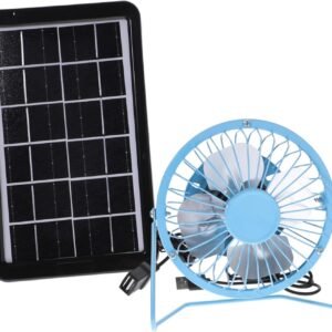Solar-powered Portable Fan -powered Desk Fan for Outdoor for Office Random
