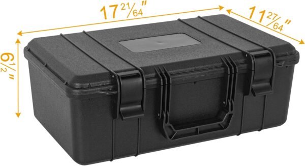 Protective Hard Case Shockproof Water-resistant with Customized DIY Foam fit for Camera, etc,17.3 X 11.5 X 6.5-Inch - Image 3
