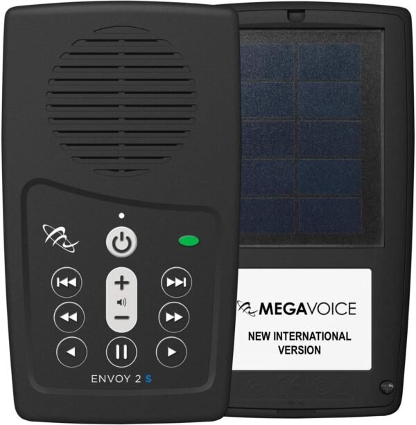 New International Version Biblica Anglicized (NIV) Narrated by David Suchet MegaVoice Handheld Solar Powered Audio Bible Player (NIV-Solar)