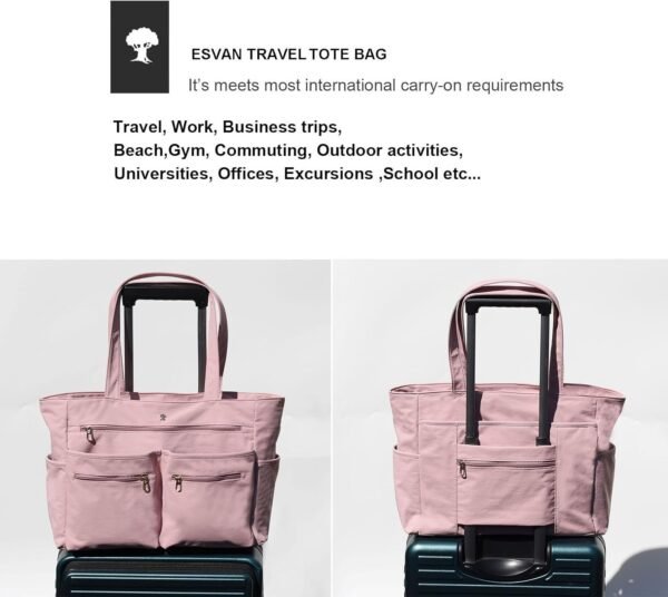 Weekender Bag Carry On Bag Overnight Tote Travel Duffle with 13 Pockets for Travel,Work，Gym,Beach,Teacher,Nurse - Image 5