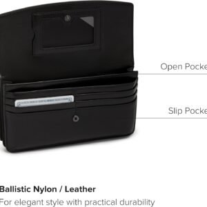 TUMI – Belden Crossbody Wallet Bag – Multipurpose Leather Travel Wallet – With Pockets & Card Holder – 4.5″ x 8.0″ x 1.3″ – Black