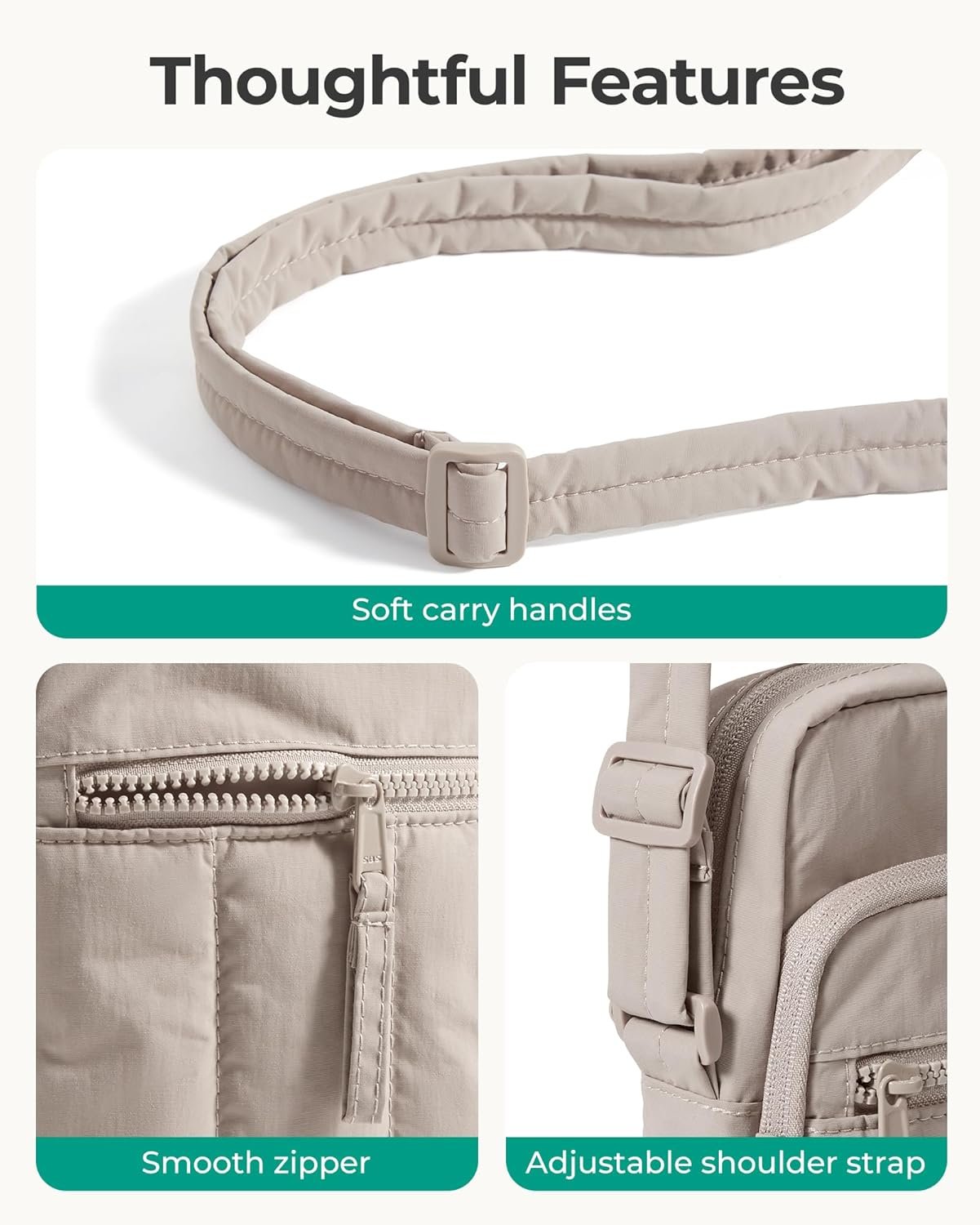 BAGSMART Small Crossbody Bags for Women, Cell Phone Crossbody Purse for Women Travel Wallet with RFID Blocking Card Slots - Image 5