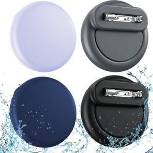 Air Tags-4 Pack Apple Kids Hidden Case, AirTag Holder for Kids, Waterproof AirTag Holder with Invisible Pin, Anti Lost, for Kid,Elderly,Luggage,Clothing,Backpack,Family Trave.(Black,Navy,Grey,Purple)