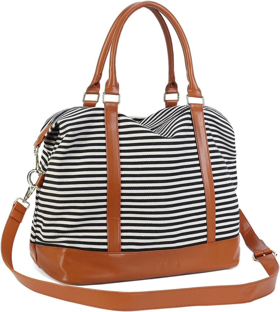 BLUBOON Travel Tote Bags with Zipper Ladies Canvas Bag Weekender Overnight Bag for Women Carry on Duffel Bag Trolley Sleeve - Image 7