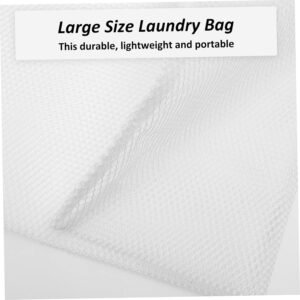 Large Mesh Laundry Washing Bag with Wide Zipper Opening Polyester Protector for Socks Lightweight and Portable Laundry Wash Bag for Travel Home Dorm Use