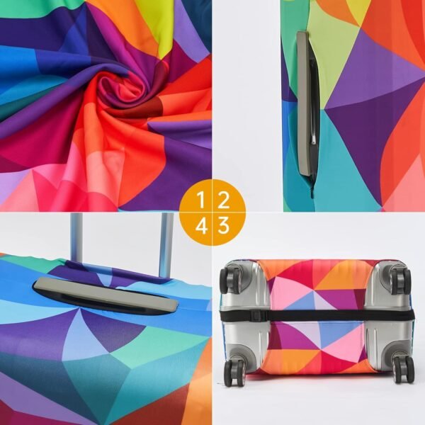 Luggage Covers For Suitcase Tsa Approved,Suitcase Cover Protector Fit 18-32 Inch Luggage - Image 3