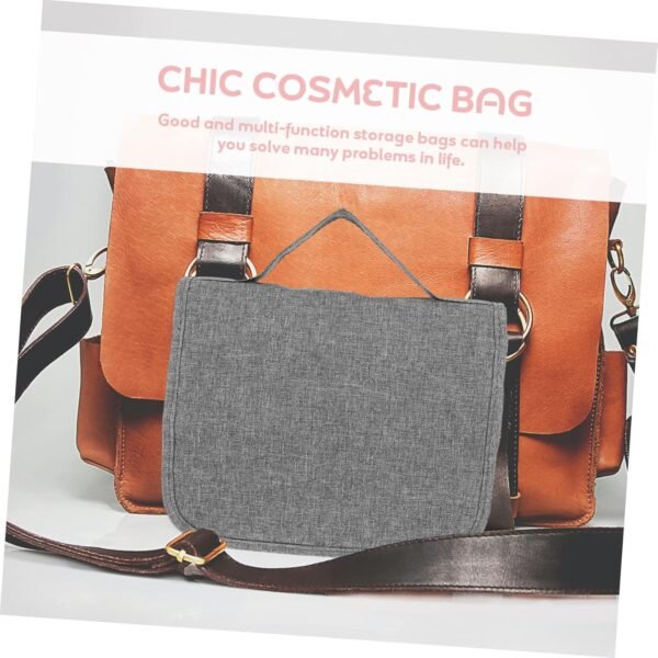 Garneck Hanging Toiletry Bag for Travel Small Polyester Wash Bag with Design Compact Cosmetic Organizer for Men and Women Space Saving Storage Pouch for Camping and Trips - Image 4