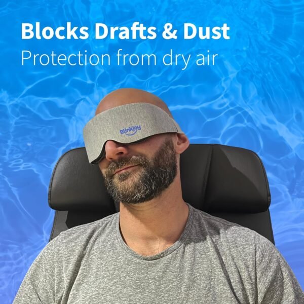 Hydrating Sleep Mask for Dry Eye - FSA/HSA Eligible - Optometrist Approved for Dry Eye Relief, Protects from Dust and Drafts, Preserves Drops and Nighttime Ointment, Comfortable & Lightweight - Image 4