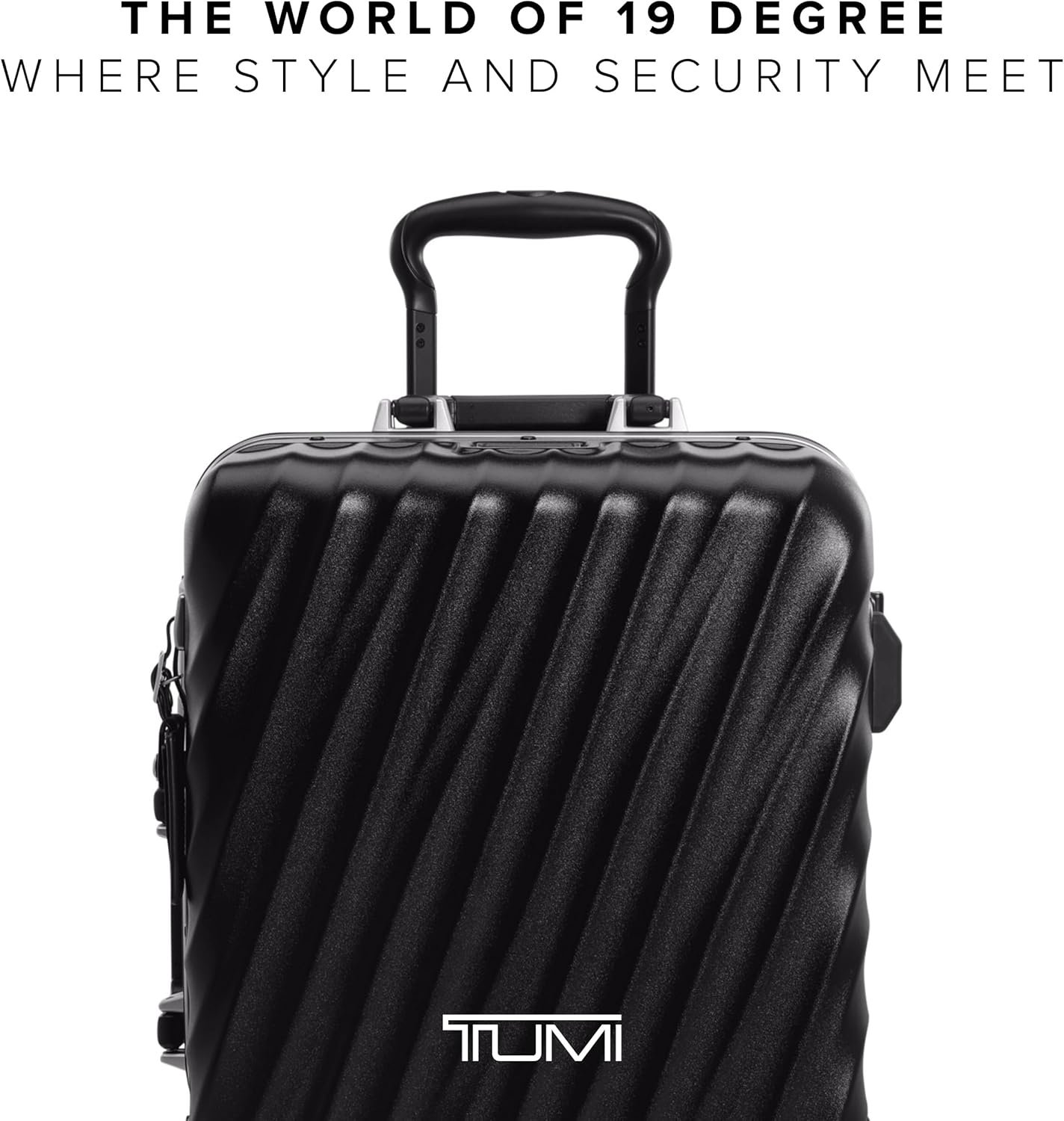 TUMI 19 Degree Frame International 4 Wheel Carry-On - Lightweight Suitcase - Hard Shell Luggage - 21.8" X 14.0" X 9.0" - Black Texture - Image 6