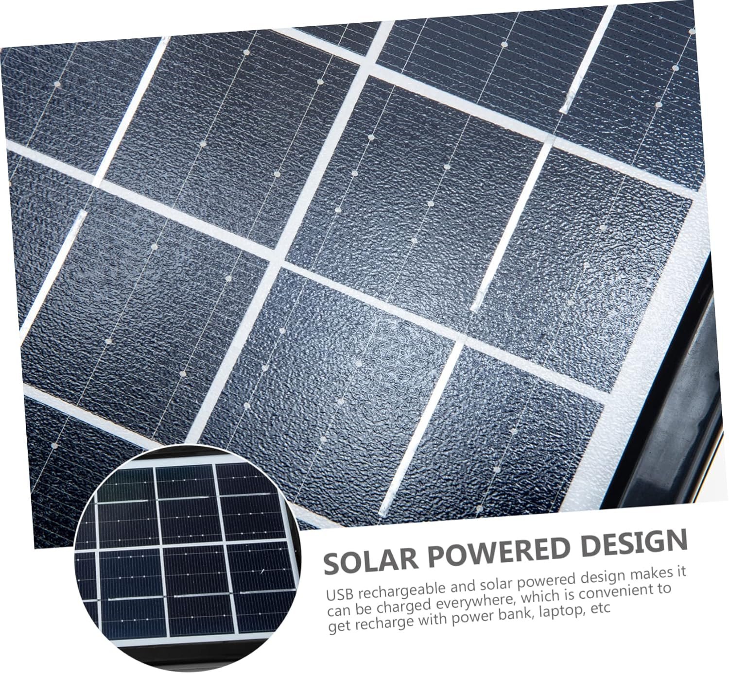 Solar-powered Portable Fan -powered Desk Fan for Outdoor for Office Random - Image 6