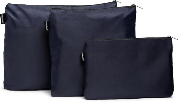 Brookstone Packing Cubes - 6 Piece Compression Packing Cubes for Travel - Tear Resistant Travel Essentials Bag Organizer Set, Blue - Image 4