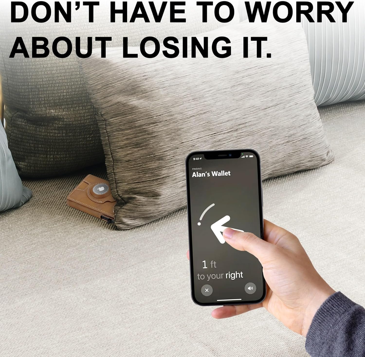 Smart Airtag Wallet for Men Slim: Pop up Card Wallet with Airtag Holder - Apple Air tag Wallet with Cash Strap - RFID Leather Trifold Wallet Men for Gifts - Image 8