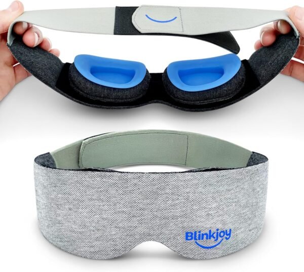 Hydrating Sleep Mask for Dry Eye - FSA/HSA Eligible - Optometrist Approved for Dry Eye Relief, Protects from Dust and Drafts, Preserves Drops and Nighttime Ointment, Comfortable & Lightweight