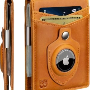 SERMAN BRANDS Money Clip Wallet – Mens Wallets slim Front Pocket RFID Blocking Card Holder Minimalist Mini Bifold