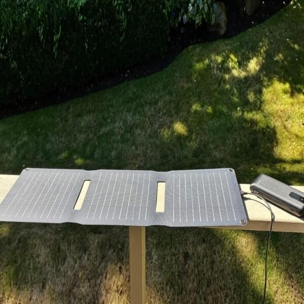 [Upgraded] FlexSolar 20W Portable Solar Panel, High Efficiency ETFE Foldable Panels with 5V USB A/USB C Ports, IP67 Waterproof Power Emergency Solar Charger for Phone Power Bank Camping Backpacking - Image 7