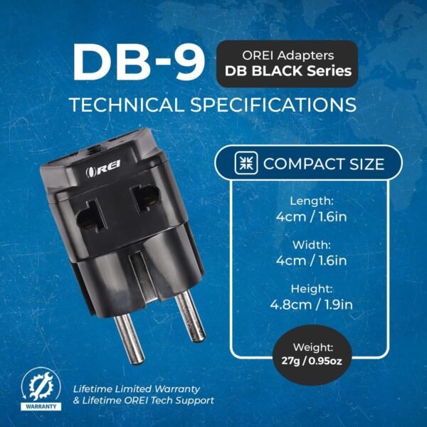 OREI European Adapter Plug, Travel Adaptor for Europe Schuko Countries 2 in 1, for Germany France Iceland Netherlands Russa Greece Spain - Safe Grounded Connection - Universal Socket - 4 Pack - Image 9