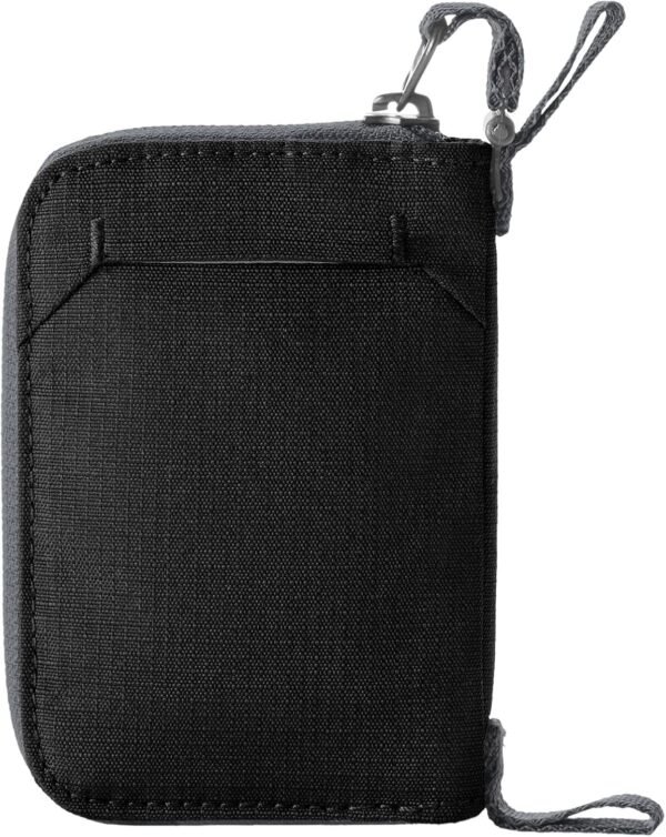 eagle creek Stash RFID Wallet – Slim Travel Wallet with RFID Blocking – Secure Passport, Cards & Cash – Lightweight, Water-Resistant Nylon – Zipper Closure – Unisex Design - Black - Image 5